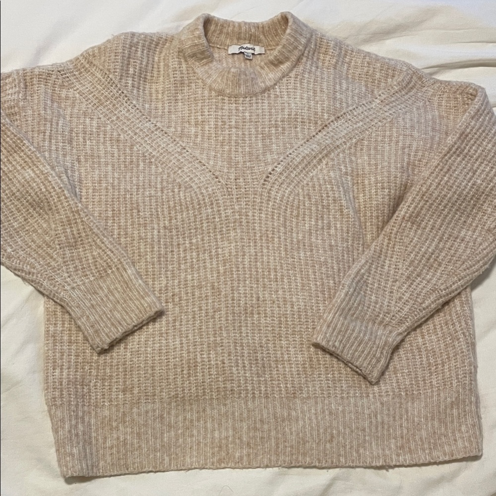 Madewell Women’s Crewneck Sweater in Beige